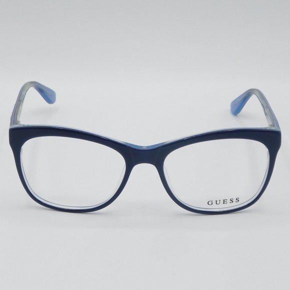 BRAND NEW GUESS GU2619 090 SHINY BLUE CAT EYE WOMEN'S EYEGLASSES 53-17-1… - Picture 3 of 11